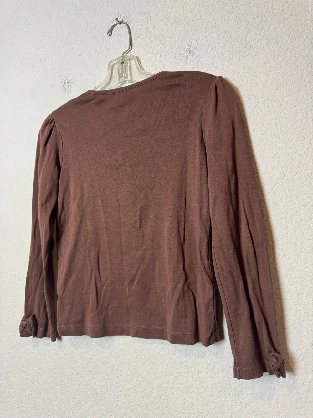 Gymboree Brown Long-Sleeve Tee with Girl on Books Love to Learn 100% Cotton Sz 9